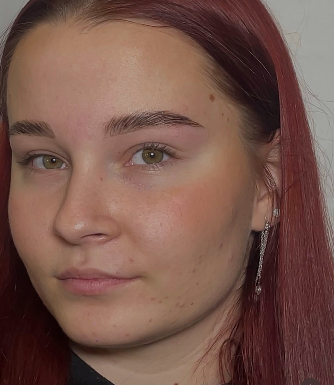 Pleť před a po ošetření